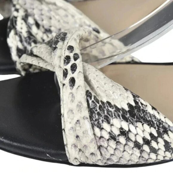 Lord and Taylor 424  Fifth Chandra Leather Sandals Animal Print Women’s Size 7.5 - Picture 9 of 13